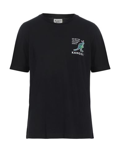 Kangol Man T-shirt Black Size L Cotton