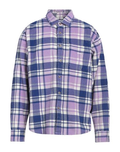 Obey Man Shirt Light Purple Size L Cotton In Multi