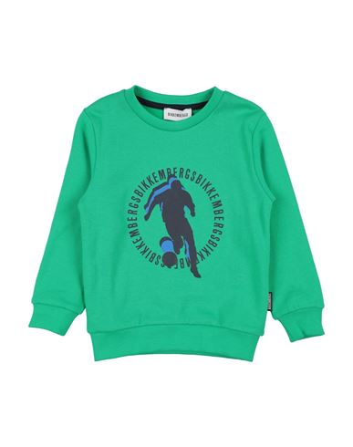 Shop Bikkembergs Toddler Boy Sweatshirt Green Size 5 Cotton