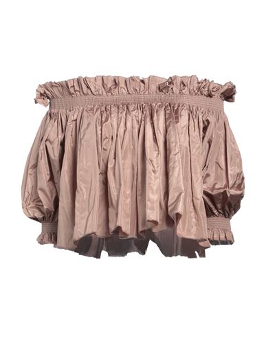 Dior Woman Top Light Brown Size 8 Silk