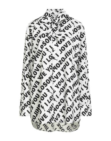 Shop Philosophy Di Lorenzo Serafini Woman Shirt Black Size 8 Cotton