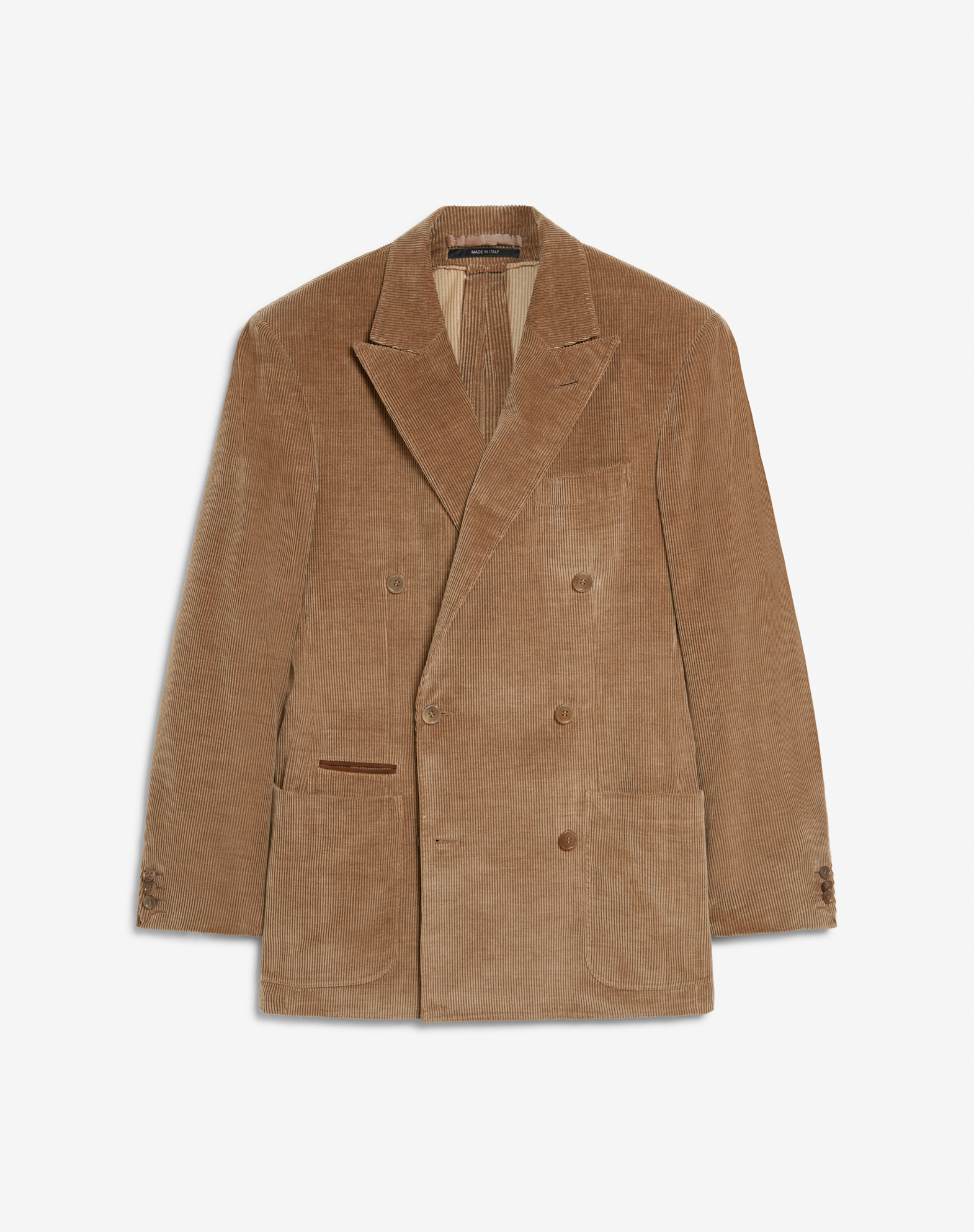 Shop Dunhill Bourdon Cotton Cashmere Corduroy Double Breasted Sports Coat In Yellow