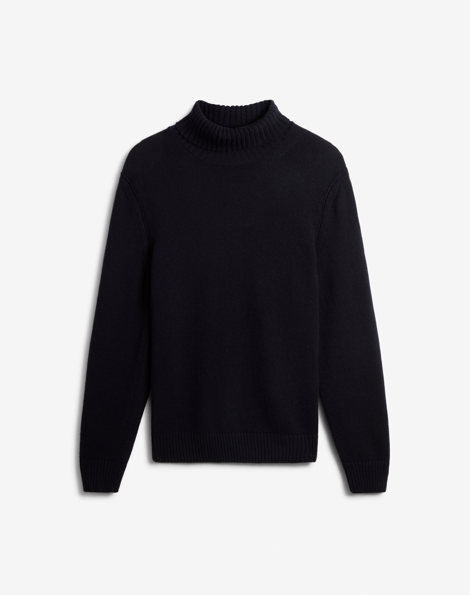 Shop Dunhill Cashmere Roll Neck Jumper In Blue