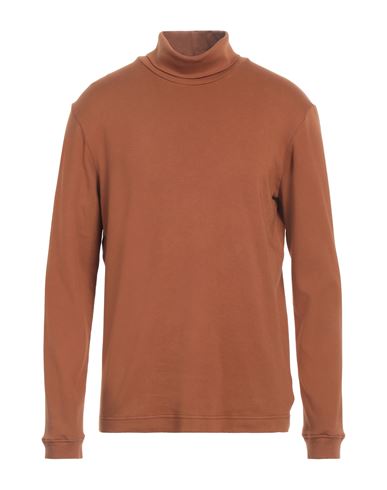 Zanone Man T-shirt Tan Size 42 Cotton In Brown
