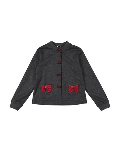 Dolce & Gabbana Babies'  Toddler Girl Sweatshirt Lead Size 4 Virgin Wool, Polyamide, Elastane In Gray