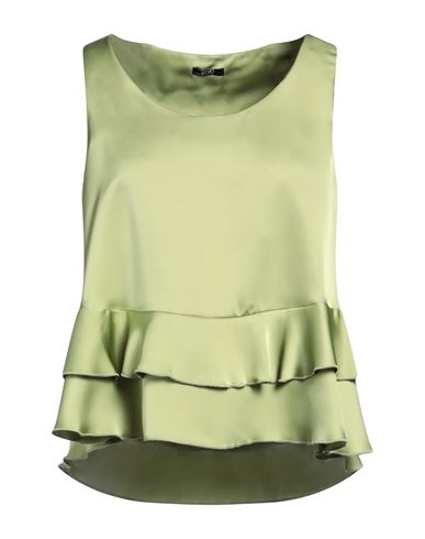 Liu •jo Woman Top Light Green Size L Polyester In Green
