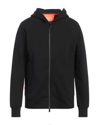 Shop Suns Man Sweatshirt Black Size Xxl Cotton, Polyester