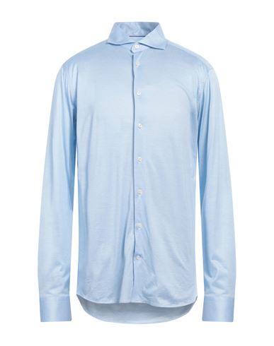 Eton Man Shirt Sky Blue Size L Cotton