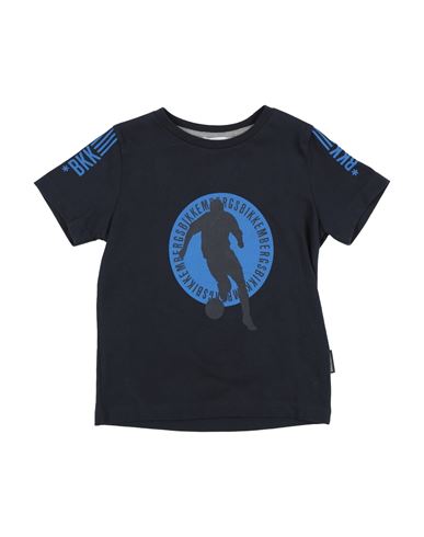 Bikkembergs Toddler Boy T-shirt Midnight Blue Size 5 Cotton In Blue