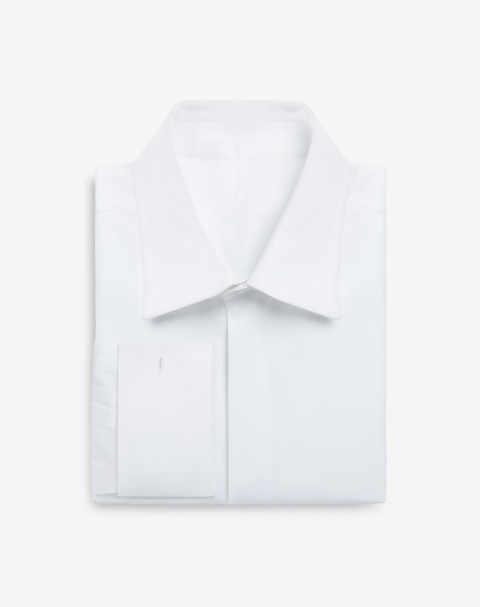 Shop Dunhill Cotton Oxford Bib Point Collar Evening Shirt In White