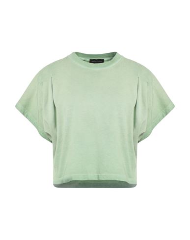 Roberto Collina Woman T-shirt Light Green Size S Cotton