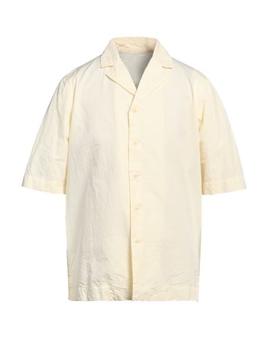 Casey∘casey Man Shirt Light Yellow Size M Cotton In White