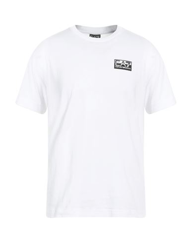 Ea7 Man T-shirt White Size 3xl Cotton In White