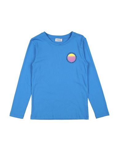 Bikkembergs Toddler Boy T-shirt Azure Size 5 Cotton In Blue