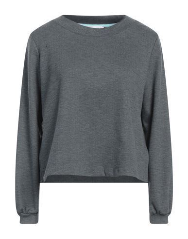 Niū Woman Sweatshirt Grey Size M Cotton, Polyester, Viscose, Elastane In Gray