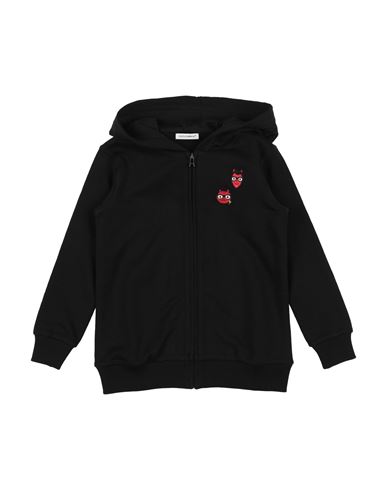 Dolce & Gabbana Toddler Girl Sweatshirt Black Size 4 Cotton, Viscose, Polyamide, Polyester In Black