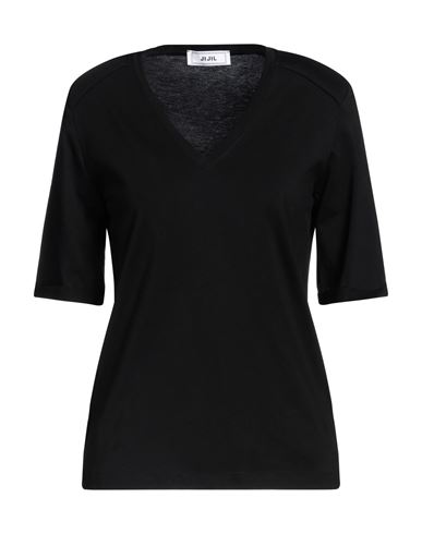 Jijil Woman T-shirt Black Size 4 Cotton