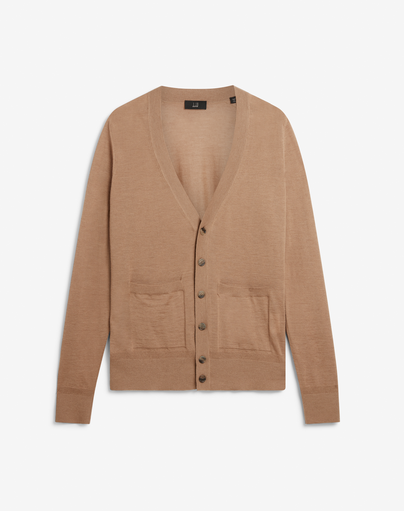 DUNHILL SUPERFINE CAMEL CARDIGAN 