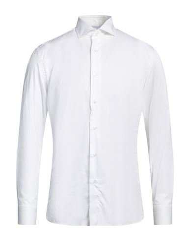 Caruso Man Shirt White Size 15 ¾ Cotton