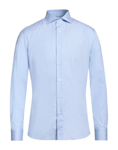 Caruso Man Shirt Light Blue Size 17 ½ Cotton