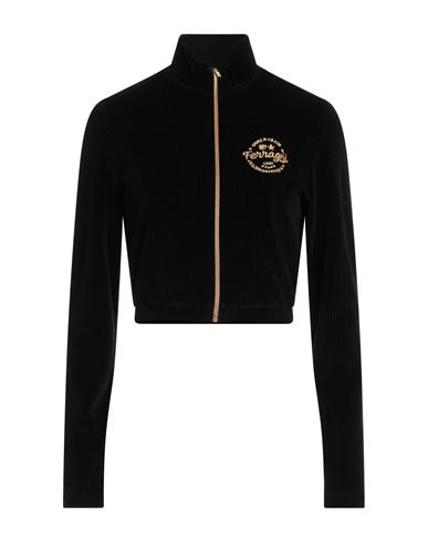 Chiara Ferragni Woman Sweatshirt Black Size L Cotton, Polyamide