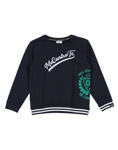 Liu •jo Man Toddler Boy Sweatshirt Midnight Blue Size 4 Cotton, Elastane In Blue