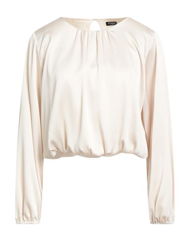Emme By Marella Woman Top Cream Size 10 Polyester In Neutral