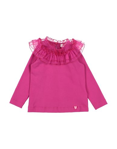 Monnalisa Toddler Girl T-shirt Fuchsia Size 6 Cotton, Elastane, Polyamide In Pink