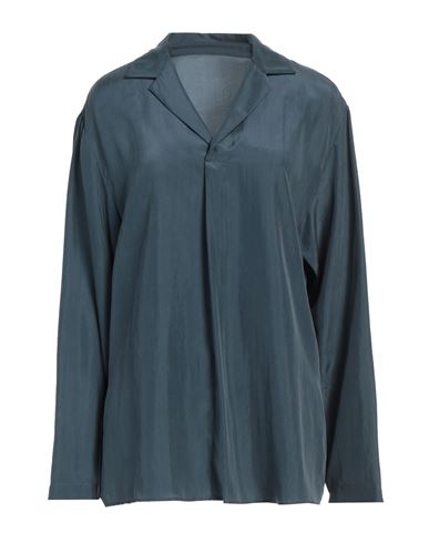 ALYSI ALYSI WOMAN TOP DEEP TEAL SIZE 8 SILK 