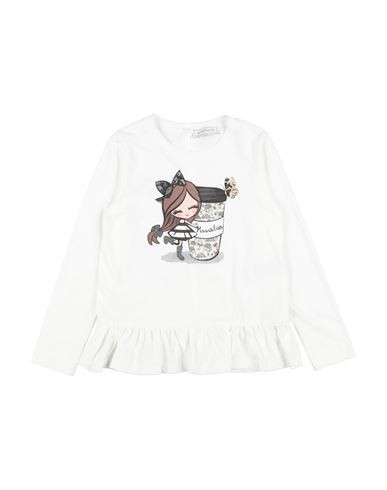 Monnalisa Toddler Girl T-shirt White Size 7 Cotton In White