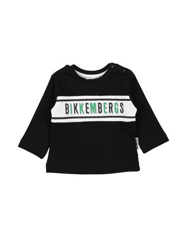 Bikkembergs Newborn Boy T-shirt Black Size 0 Cotton In Black