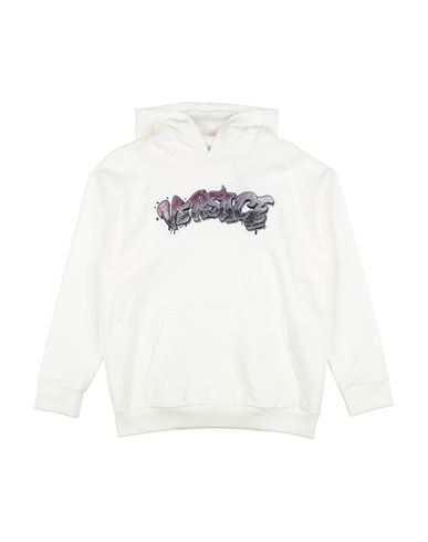 Versace Young Toddler Girl Sweatshirt Off White Size 6 Cotton, Viscose, Polyester, Glass, Elastane In Off White