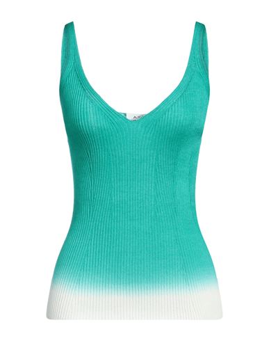 Aviu Aviù Woman Tank Top Green Size 6 Virgin Wool, Silk