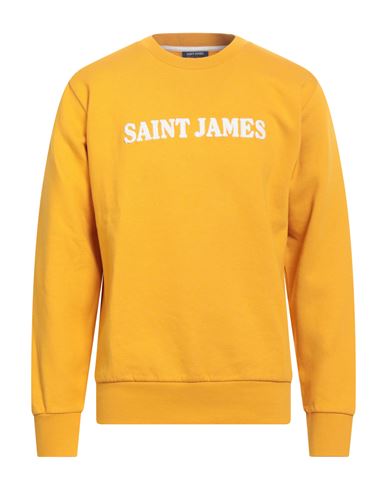 Saint James Man Sweatshirt Marigold Size Xl Cotton In Yellow