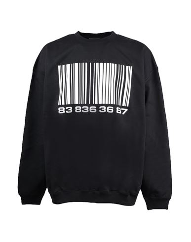 Vetements Sweatshirt Man Sweatshirt Black Size L Cotton