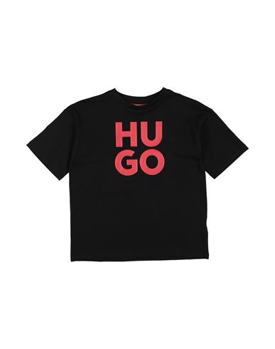 Hugo Boss Babies' Hugo Toddler Boy T-shirt Black Size 6 Cotton, Elastane