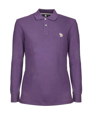 Shop Ps By Paul Smith Ps Paul Smith Ps Paul Smith Polo Shirt Man Polo Shirt Purple Size Xs Cotton