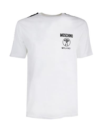 Moschino T-shirt Man T-shirt White Size 44 Cotton