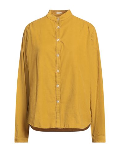 Massimo Alba Woman Shirt Mustard Size L Cotton In Yellow