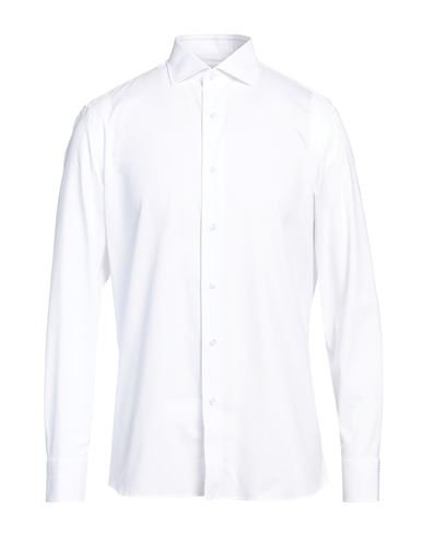 Caruso Man Shirt White Size 16 Cotton