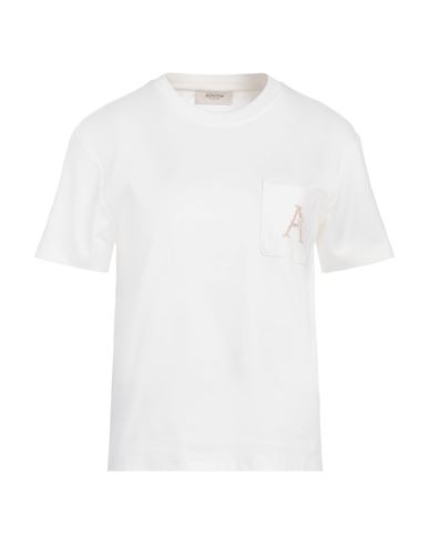 Agnona Woman T-shirt Ivory Size Xl Cotton In White