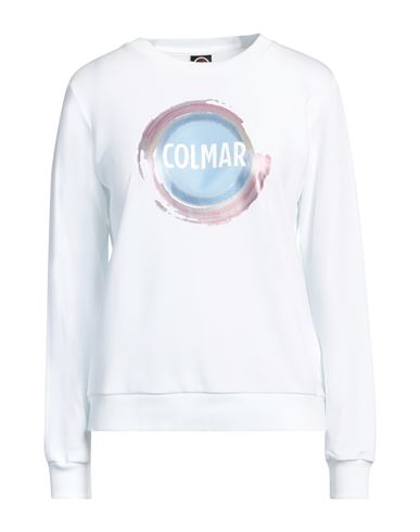 Colmar Woman Sweatshirt White Size L Cotton, Polyester