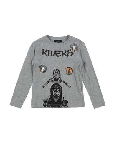 Monnalisa Toddler Boy T-shirt Grey Size 6 Cotton, Elastane In Grey