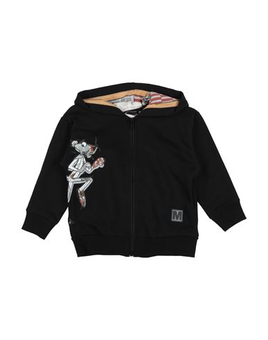 Monnalisa Toddler Boy Sweatshirt Black Size 6 Cotton In Black