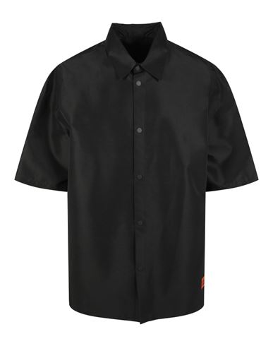 F Errythang Bowling Shirt Man Polo shirt Black Size L Polyester