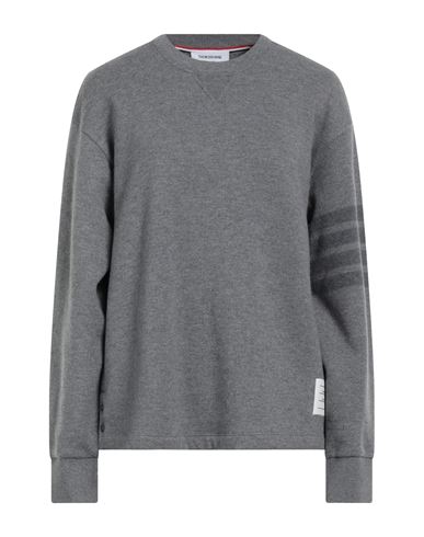 Thom Browne Woman Sweatshirt Grey Size 8 Virgin Wool, Elastane