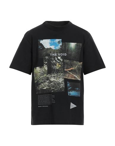 And Wander Man T-shirt Black Size Xl Cotton, Nylon