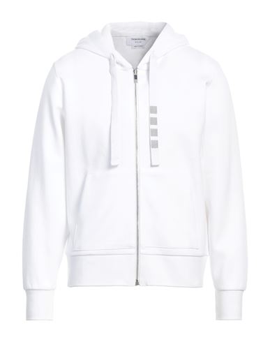Thom Browne Man Sweatshirt White Size 4 Cotton, Nylon, Polyurethane
