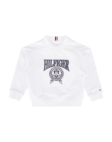 Shop Tommy Hilfiger Toddler Boy Sweatshirt White Size 5 Cotton, Polyester, Elastane