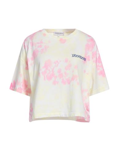 Maison Labiche Woman T-shirt Yellow Size L Organic Cotton In Pink